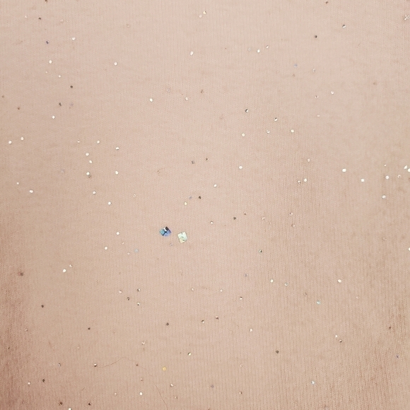 Cat and Jack Girls Medium (7/8) Pink Sweatpants With Glitter Detail - Picture 4 of 4